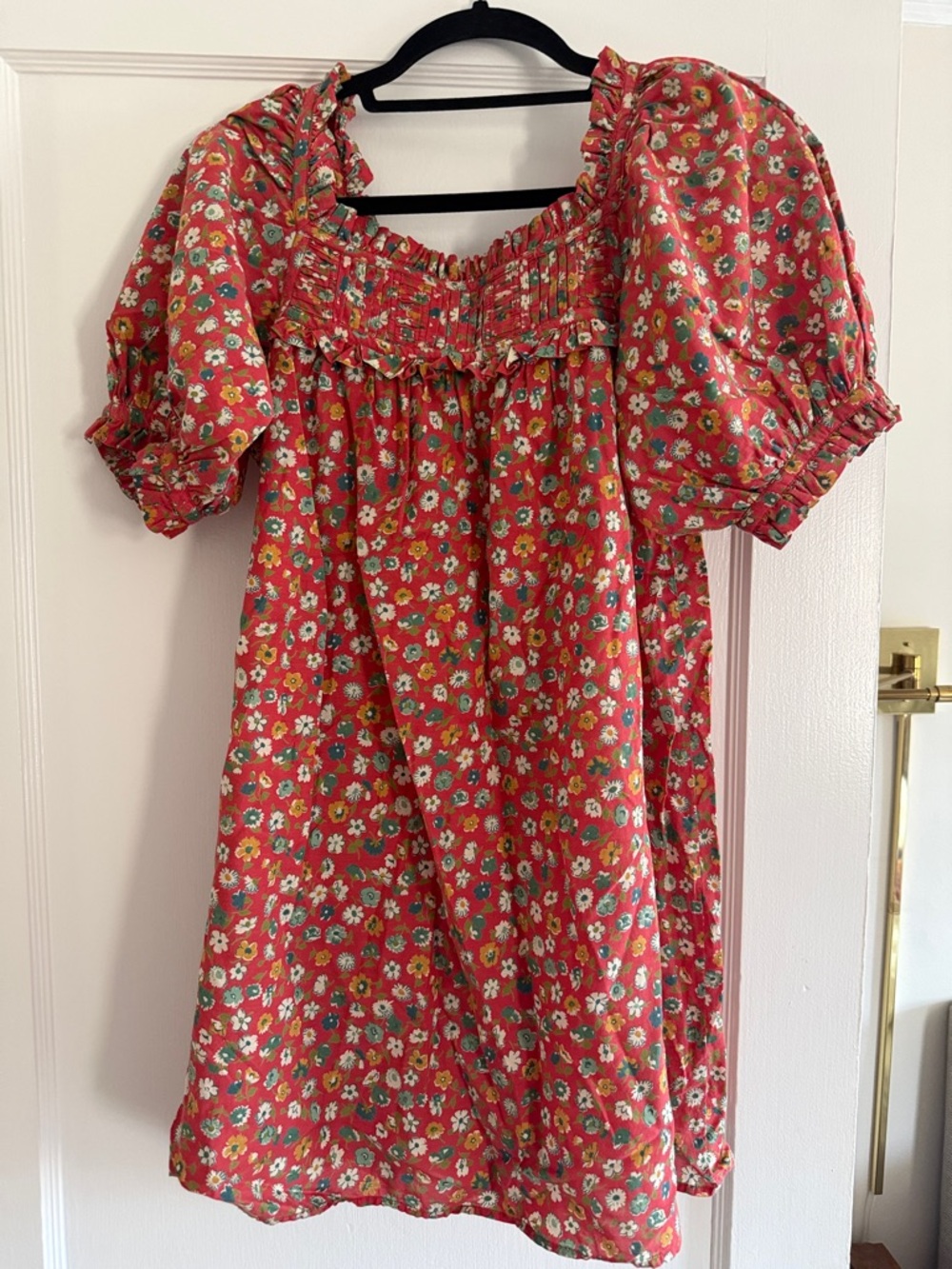 Doen Floral Smocked Peasant Dress